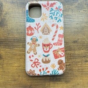 NWT Pela Festive Holiday Gingerbread iPhone Case